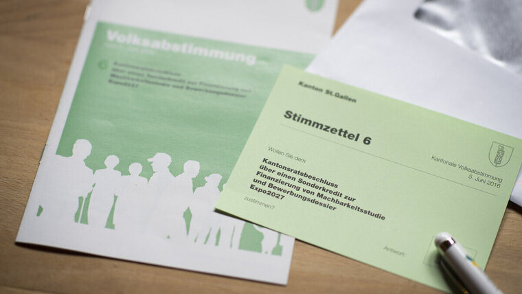 SCHWEIZ EXPO.27 ABSTIMMUNG